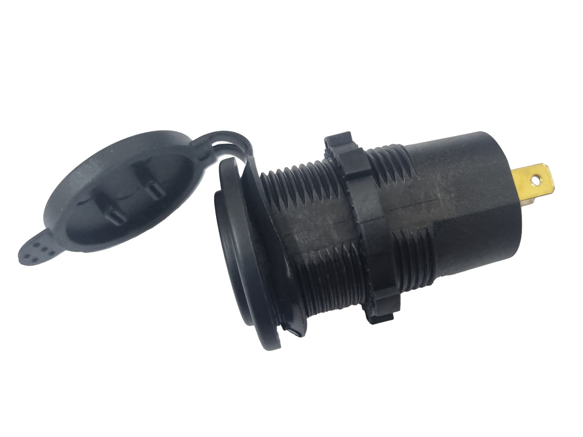 Dual QC5.0 Type-C USB Socket Charger - Blue LED