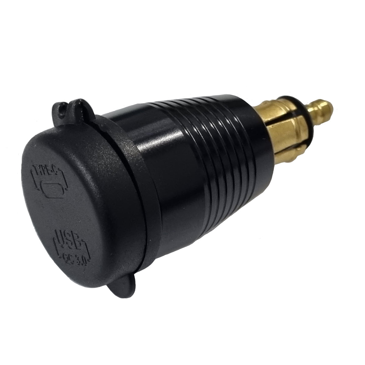 QC3 USB & Type-C Hella Socket Charger - Blue LED