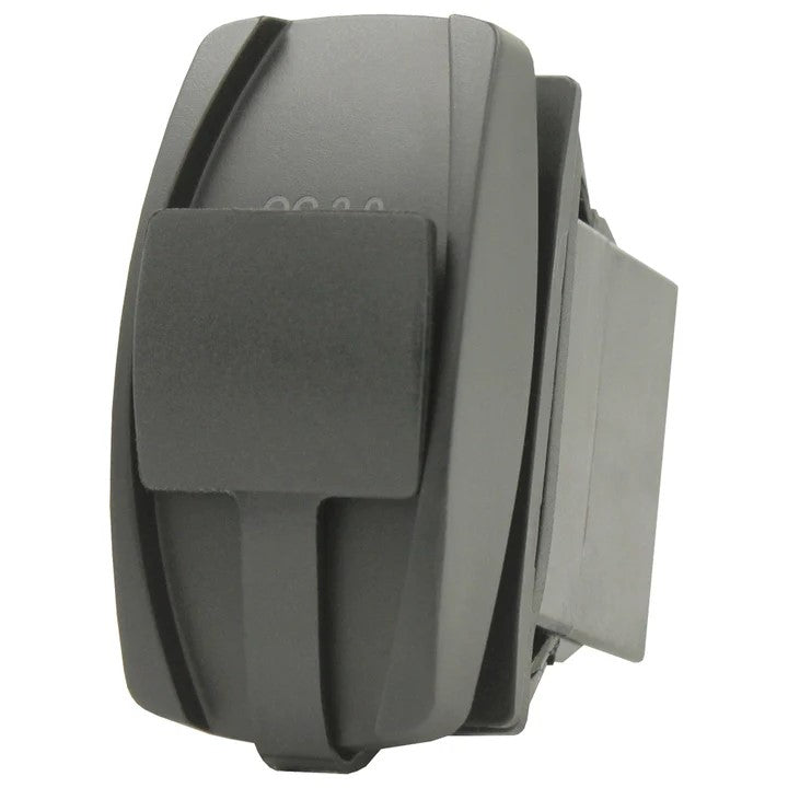 Type C + QC 3.0 USB Rocker Style Charger - Blue LED