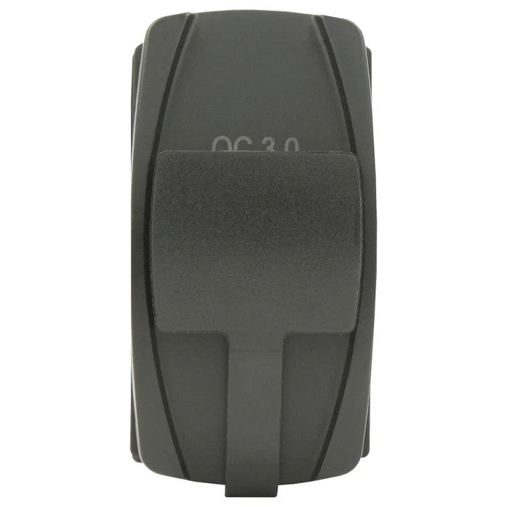 Type C + QC 3.0 USB Rocker Style Charger - Blue LED
