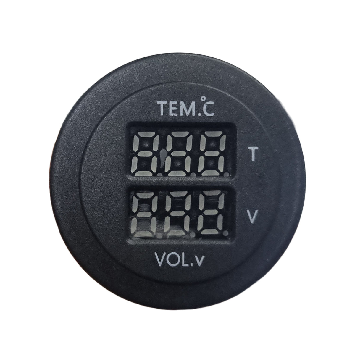Dual Temperature Gauge & Volt Meter - Blue LED