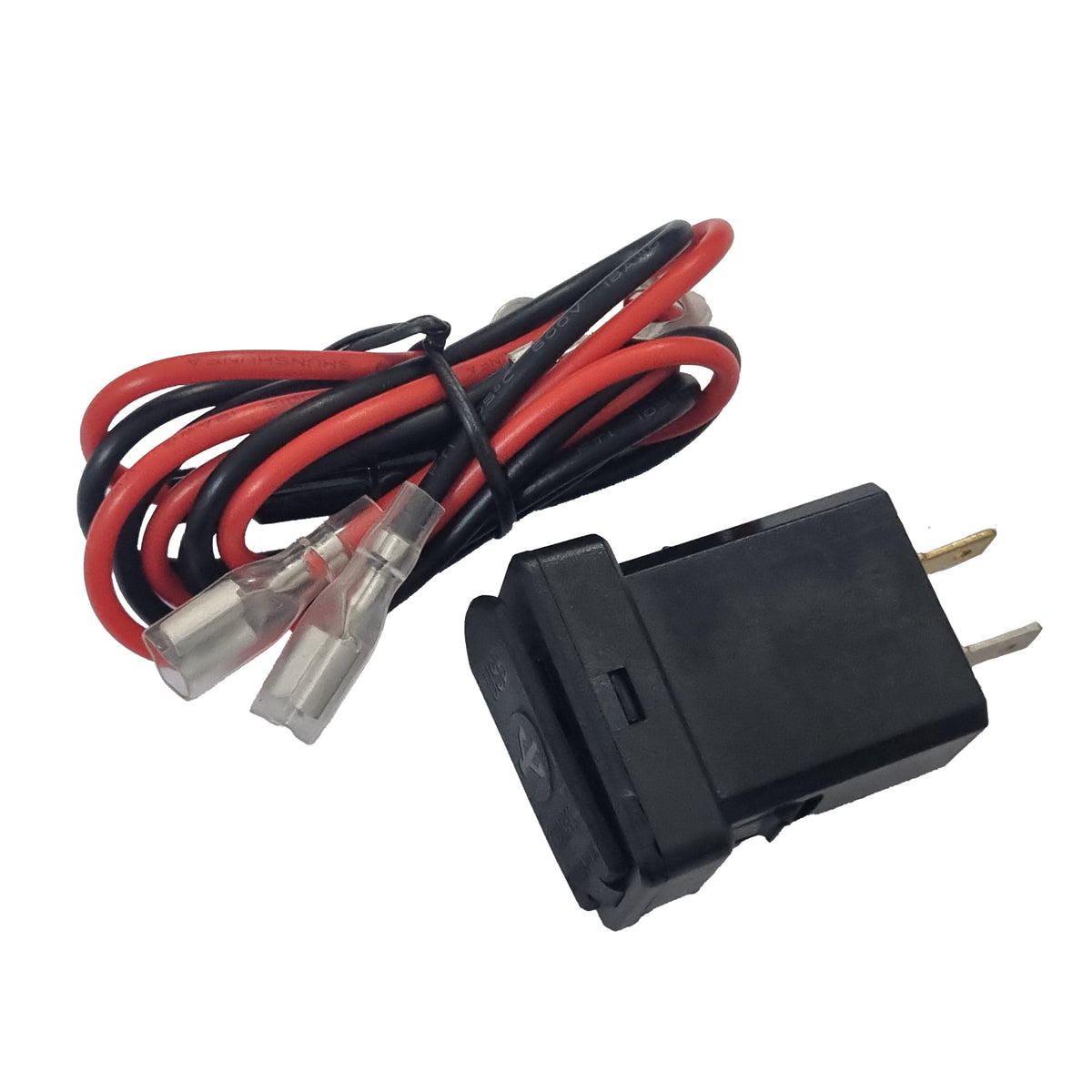 Dual QC3 USB Charger (32x20mm) Toyota Revo - Blue LED