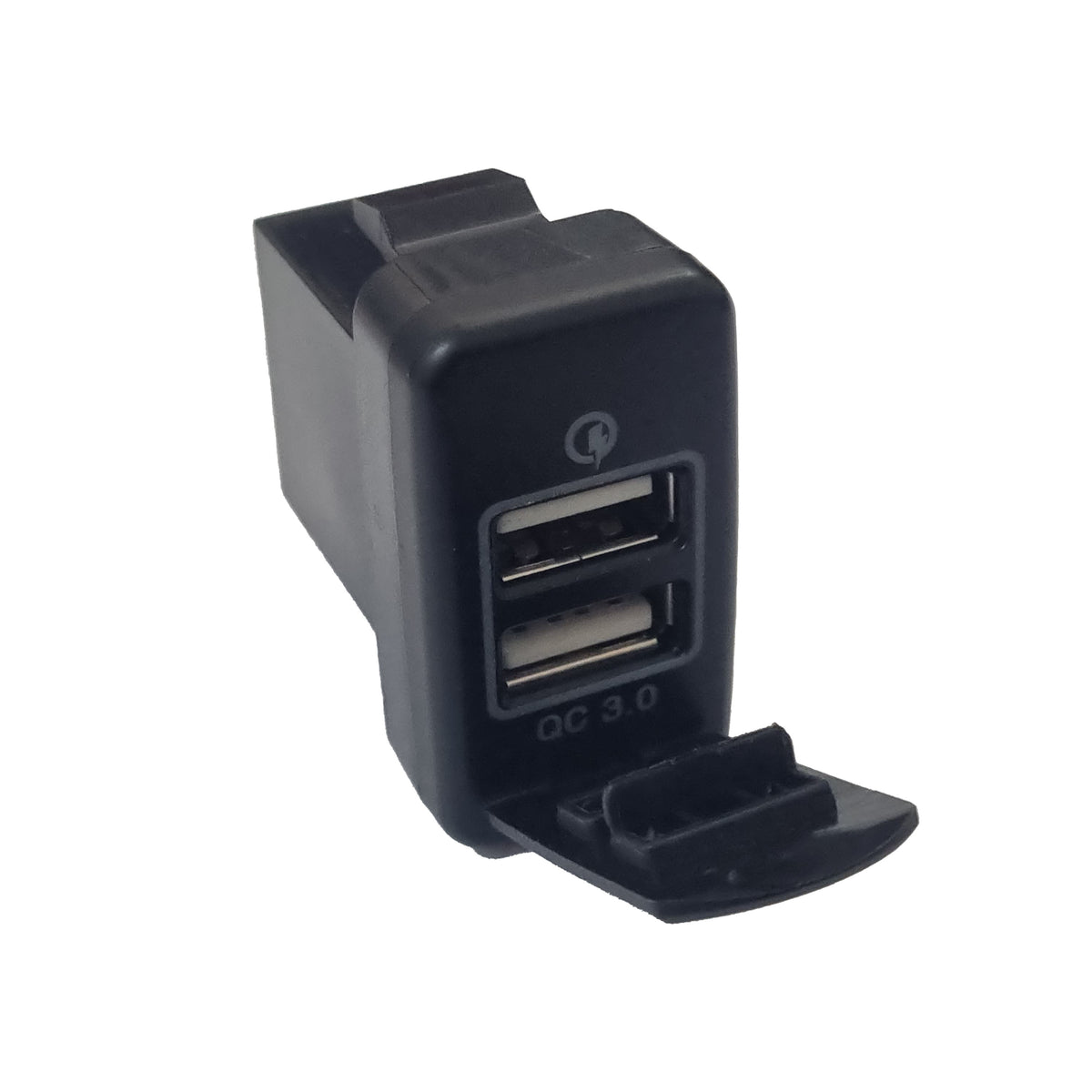 Dual QC3 USB Charger (40x20mm) Toyota Vigo - Blue LED