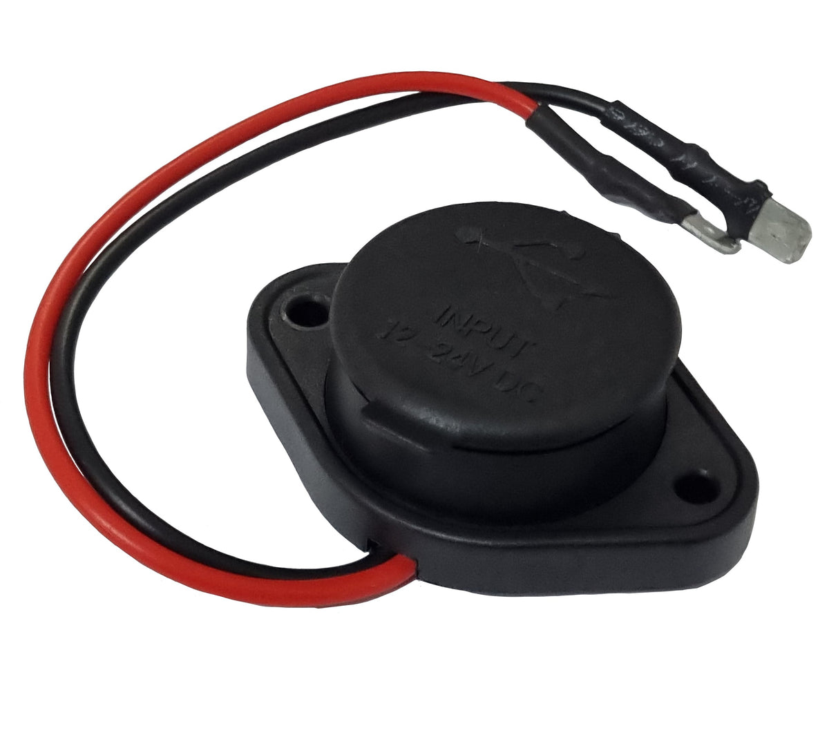 USB QC3 + Type-C Flush Mount Charger - Blue LED