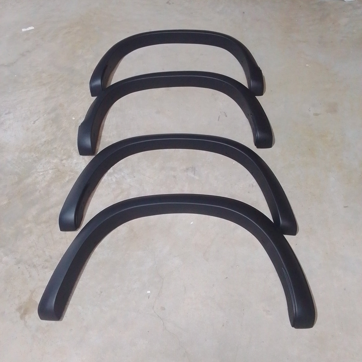 Mitsubishi Triton 2019 - 2021 MR Slimline fender flares.Matt black.