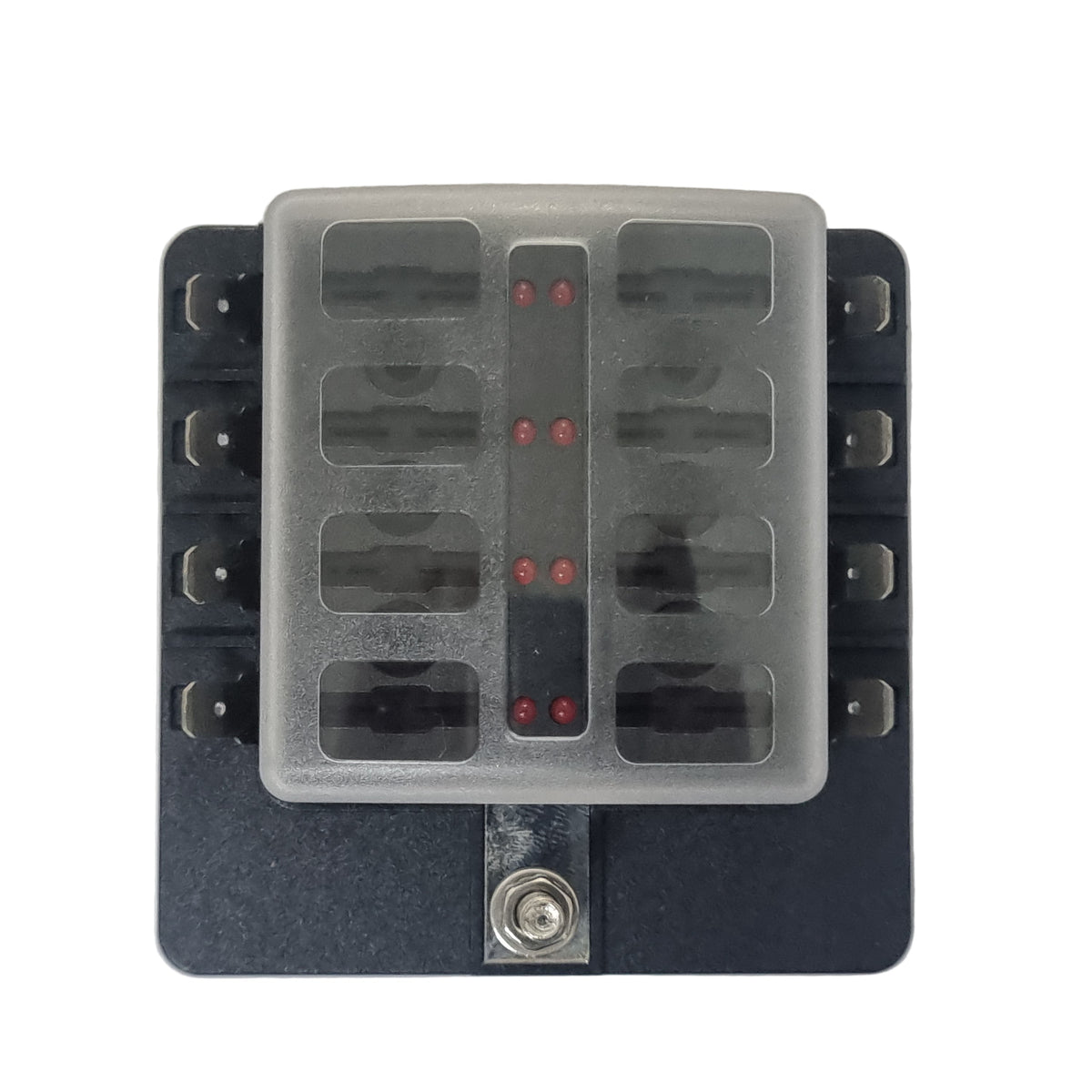 8 Way Blade Fuse Box with LED - Spade Terminal