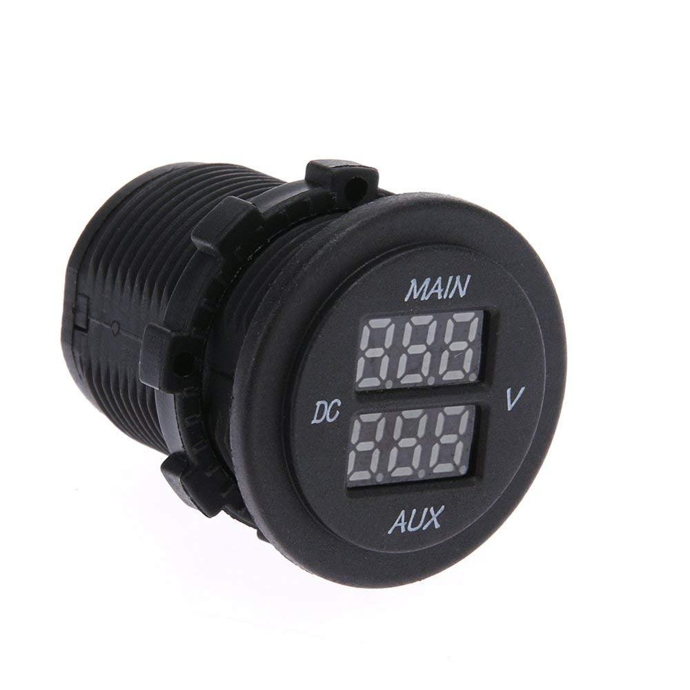 Dual Voltmeter Socket - LED Display