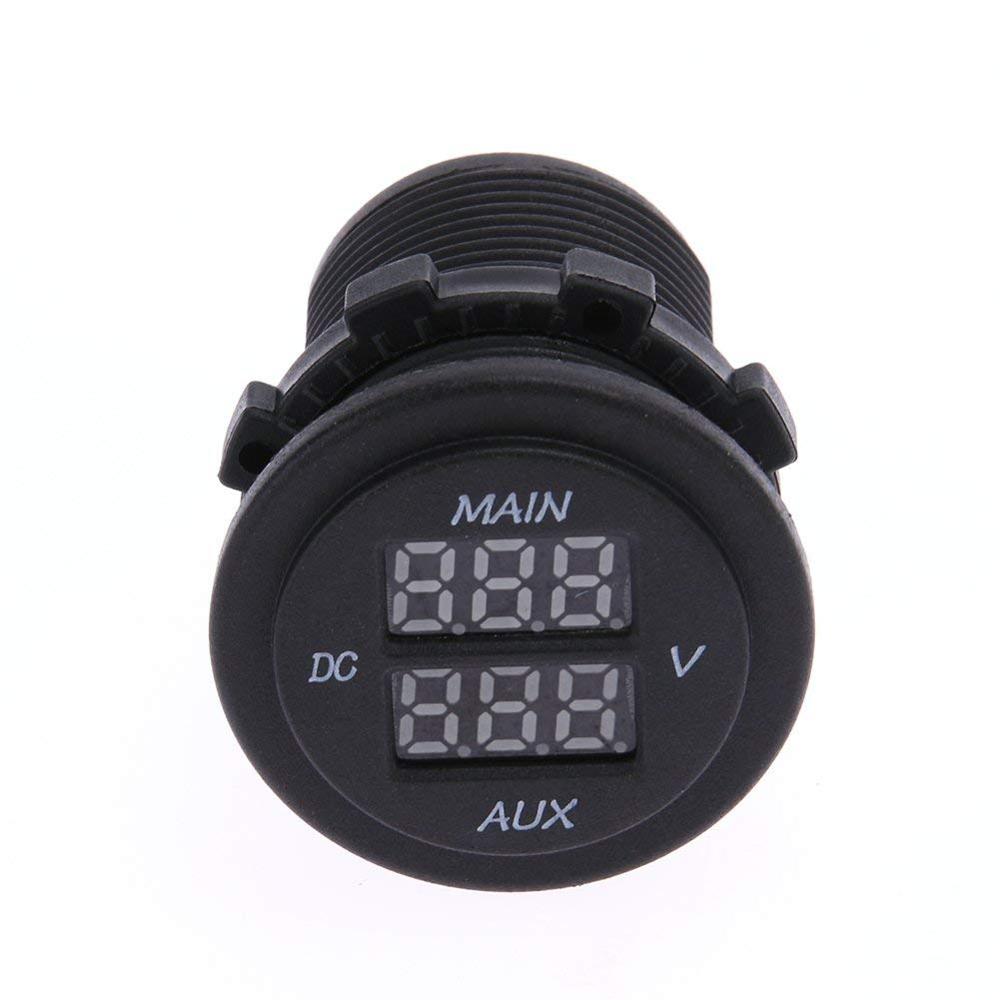 Dual Voltmeter Socket - LED Display