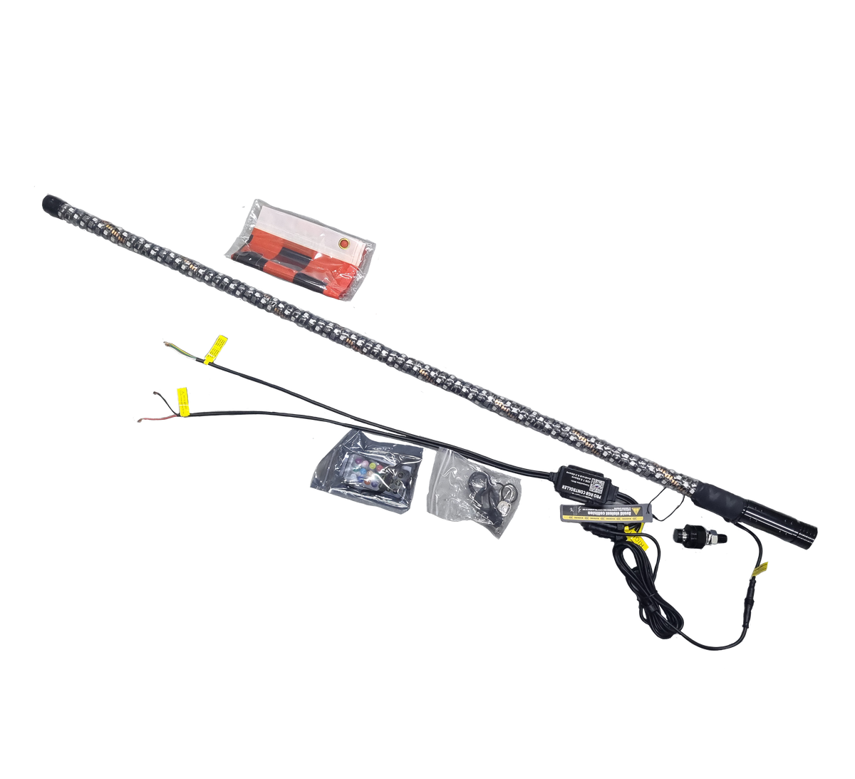 4ft Single Full RGB LED Whip Light