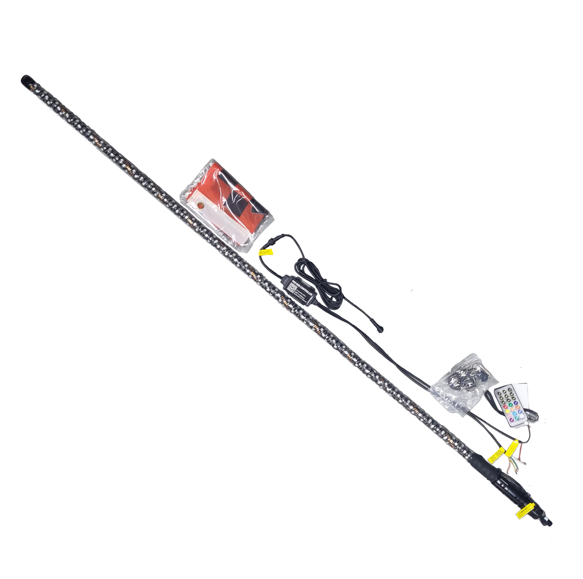 5ft Single Full RGB LED Whip Light