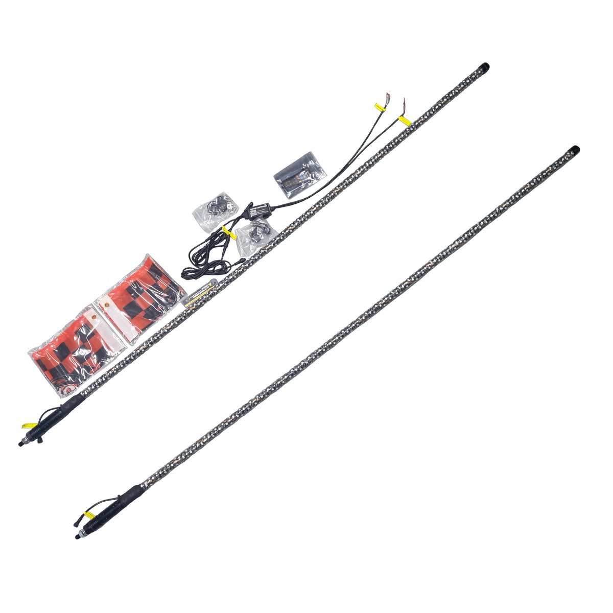 6ft Double Full RGB LED Whip Lights