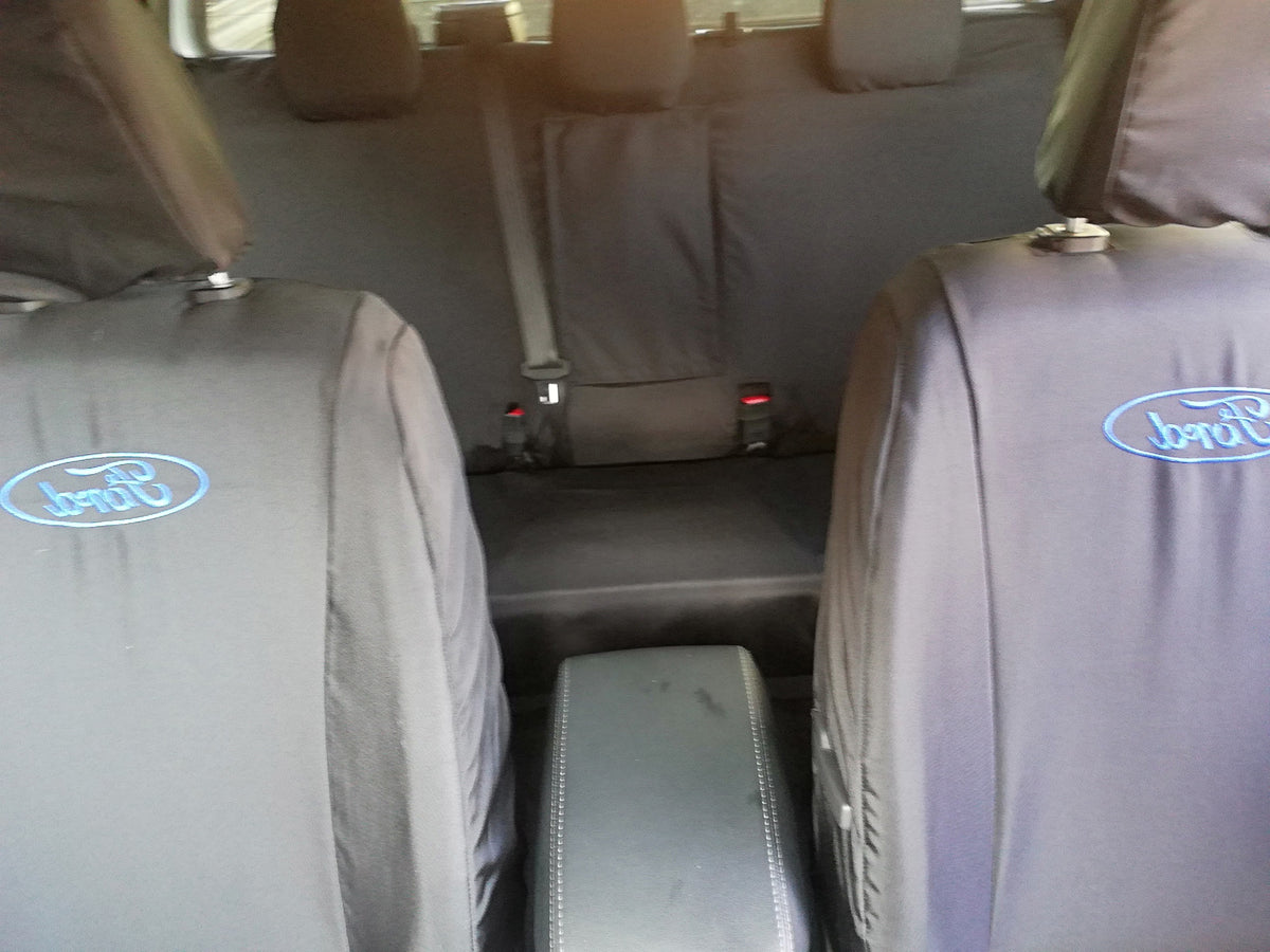 Kindo Seat Cover Ford Ranger Double Cab (2013-2022) - Black