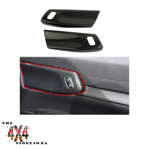 Ford Ranger Next Gen (2022+) Interior Inner Handle Cover Carbon Fibre (look a like)