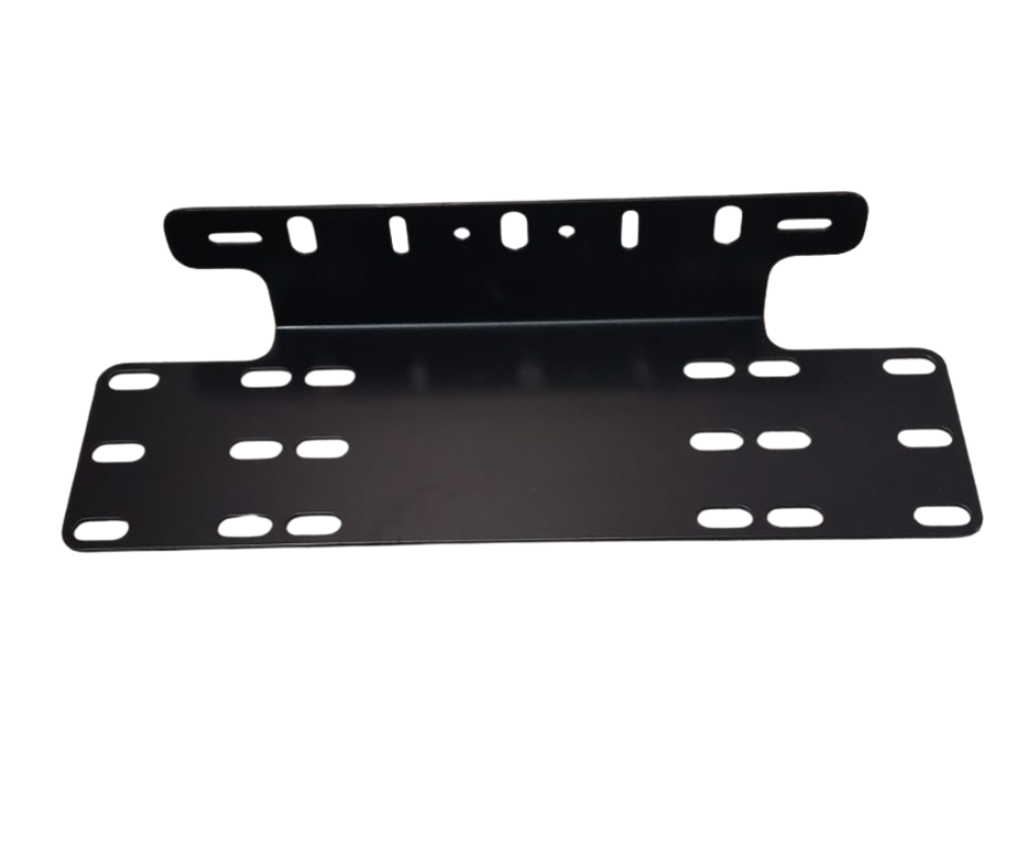 Universal Bar Light Mounting Bracket & Licence Plate Holder (Black)