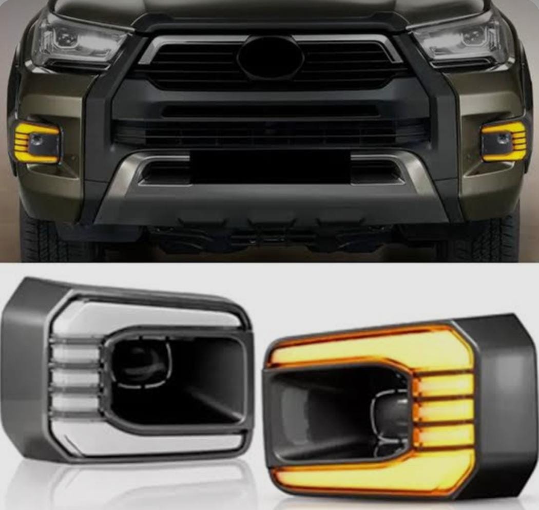 Toyota Hilux 2021+ RS Spec Fog Light covers with DRL indicators