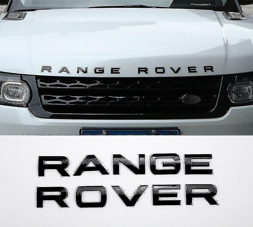 Range Rover Bonnet Lettering Black