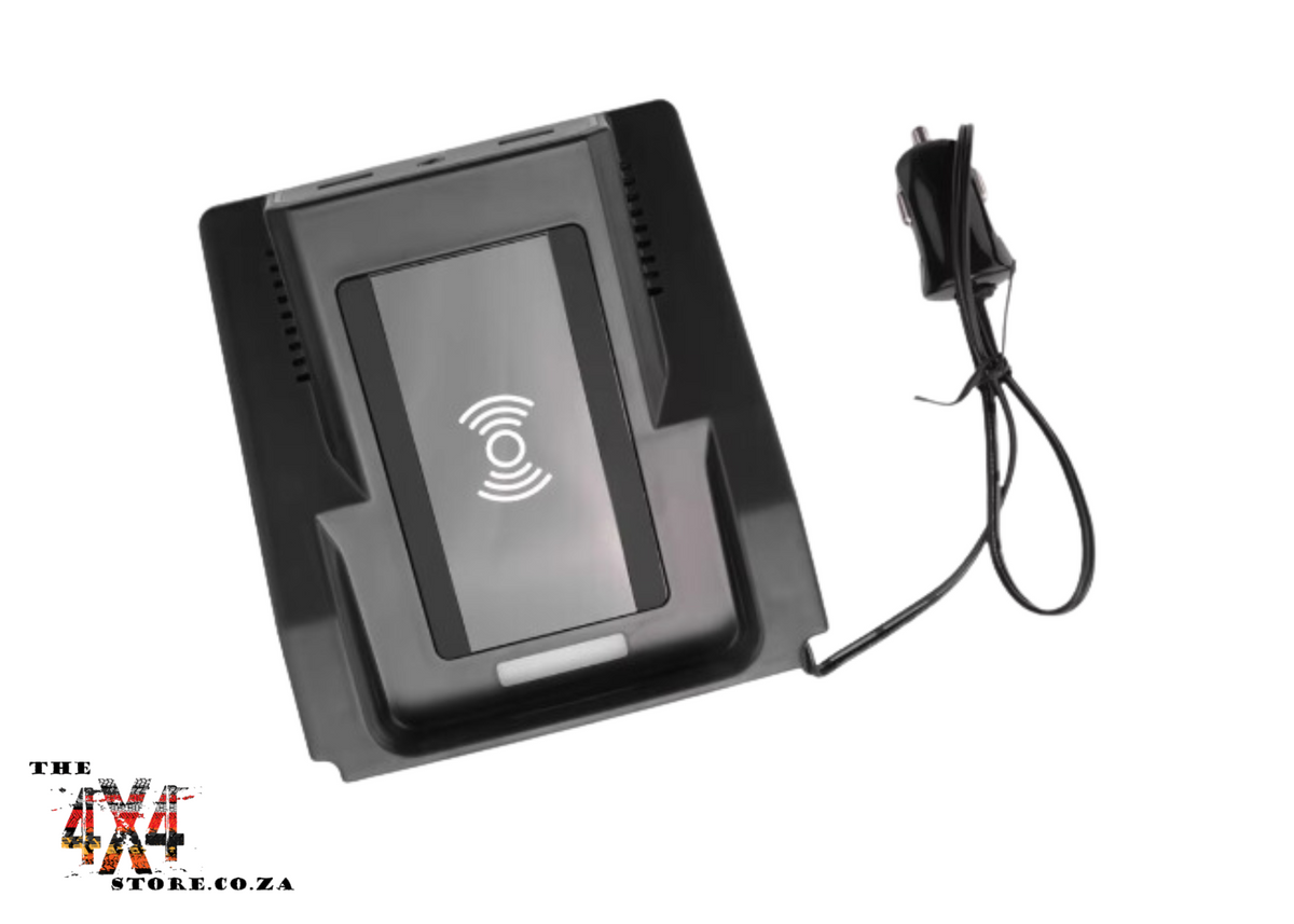 Suzuki Jimny Generation 4 2019+ Wireless charger and phone holder with 2 USB ports.