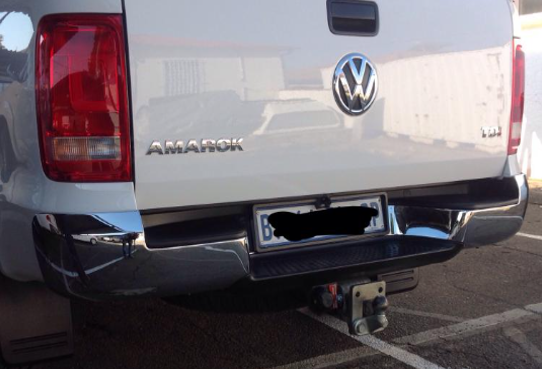 Amarok 2011 - 2020 OEM Rear Replacement bumper Chrome with PDC holes