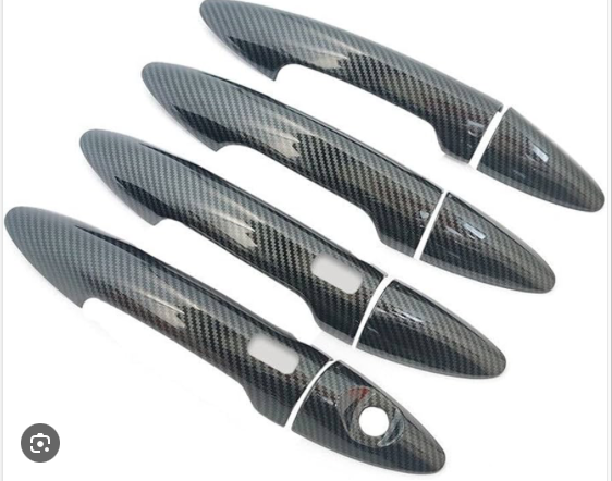 Toyota Hilux GD6 2016+ Door Handle Cover with Two sensor holes Carbon look a like