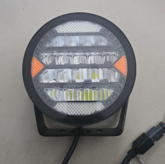 7 Inch 120-Watt LED Spotlight Set of 2 (orange corner)