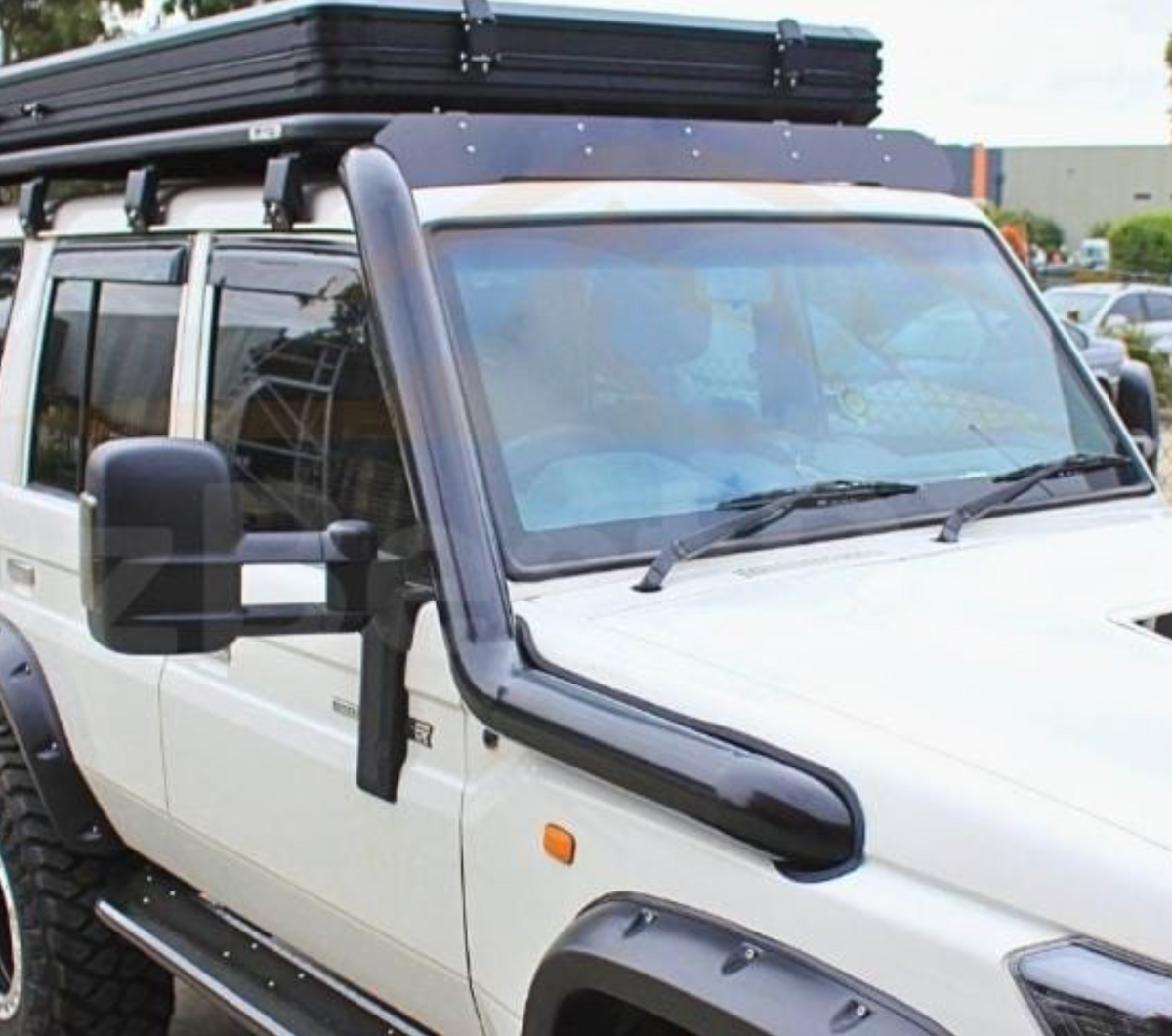 Toyota Land Cruiser 70 series 2007+ Stainless Steel Snorkel Black