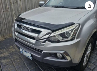 Isuzu Dmax 2016-2020 Bonnet Guard Gloss Black