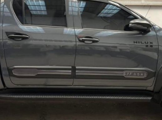 Toyota Travo 2026 Side Mouldings Guards Double Cab Matt Black