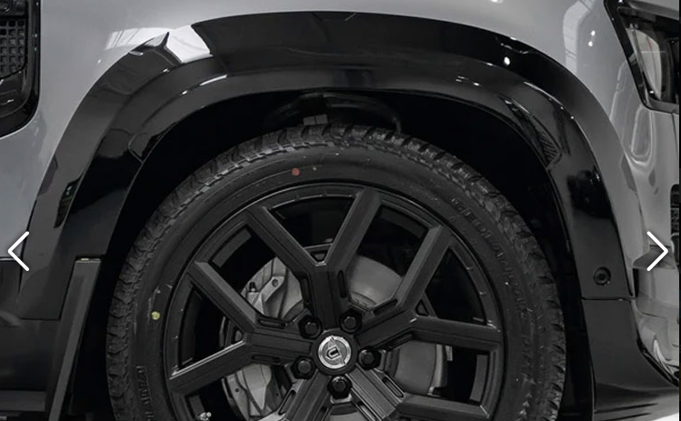 Land Rover Defender 110 2021+ Fender Flares Gloss Black