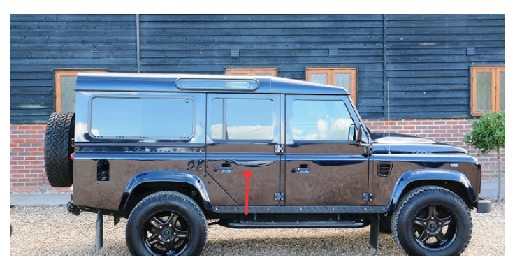 Land Rover Defender Door Rubber  Drive Rear