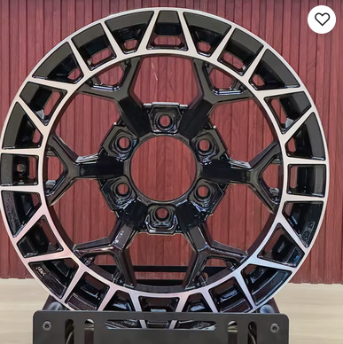 17 " Rim - 4 Set - Gloss Black Machine Lip