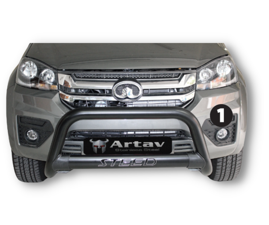 GWM Steed Nudge Bar Black 2022 BS-72060