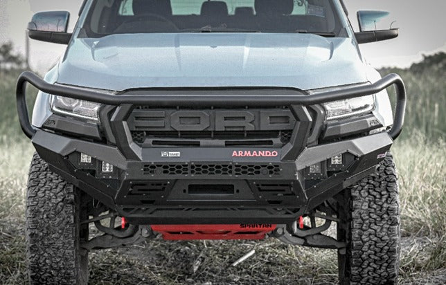Ford Ranger 2012-2022 Armando Spartan Front Bumper With Hoop Design