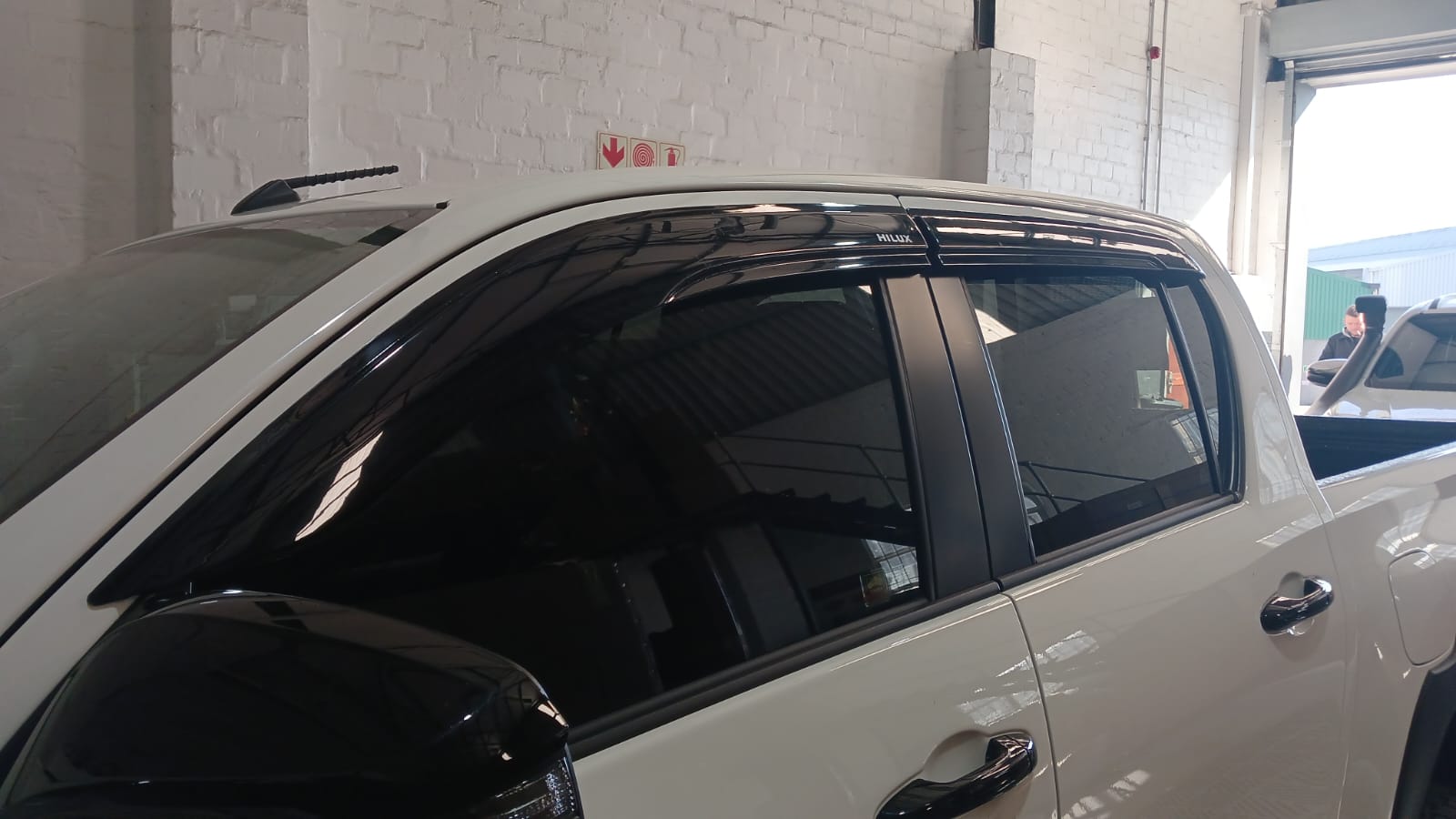 Toyota Hilux GD6 Weather Guards (2016 - 2025)  Double Cab Gloss Black