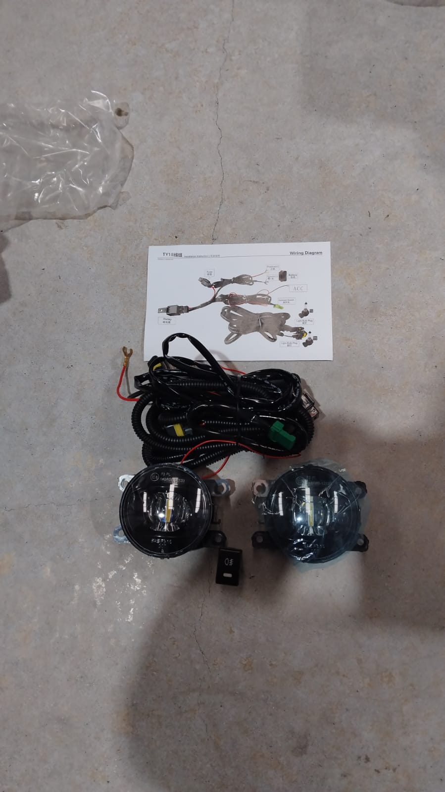 Isuzu DMAX Foglite kit