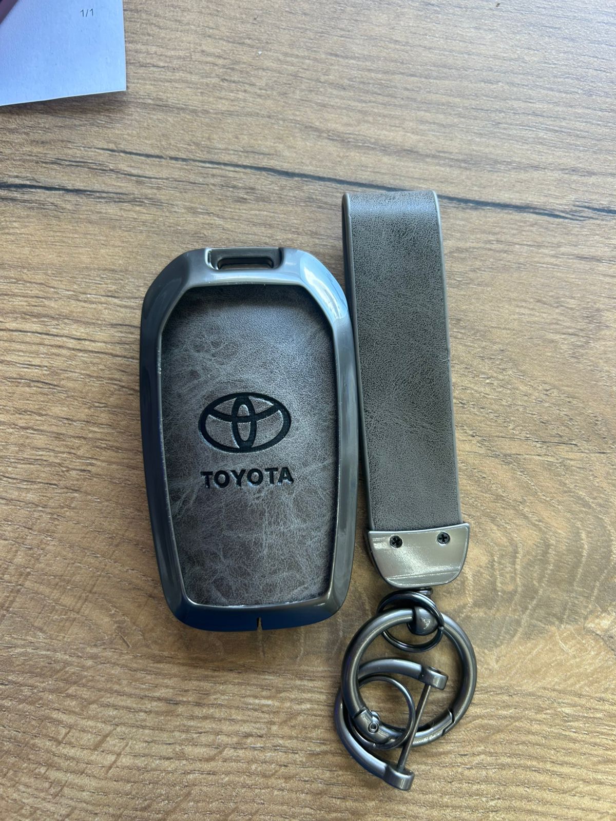 Toyota Hilux Key Cover Keyless 3 Button 9Grey)