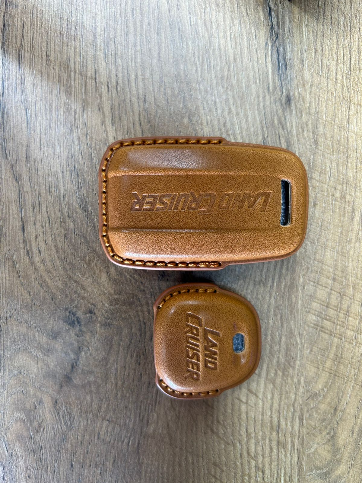 Toyota Land Cruiser Leather Key Cover Tan Color