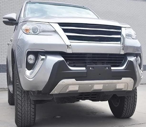 Toyota Fortuner GD6 2016+ Front and Rear Bumper Guard Black and Silver with Reflector