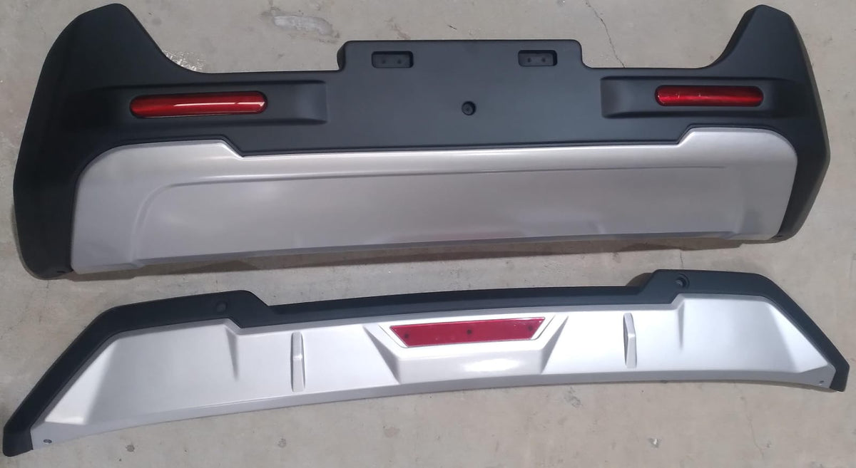 Toyota Fortuner GD6 2016+ Front and Rear Bumper Guard Black and Silver with Reflector