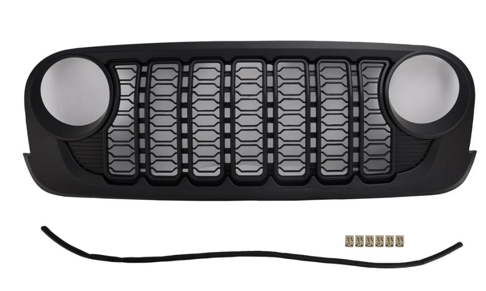 Jeep JK 2007-2018 JL Look Grill Matt Black