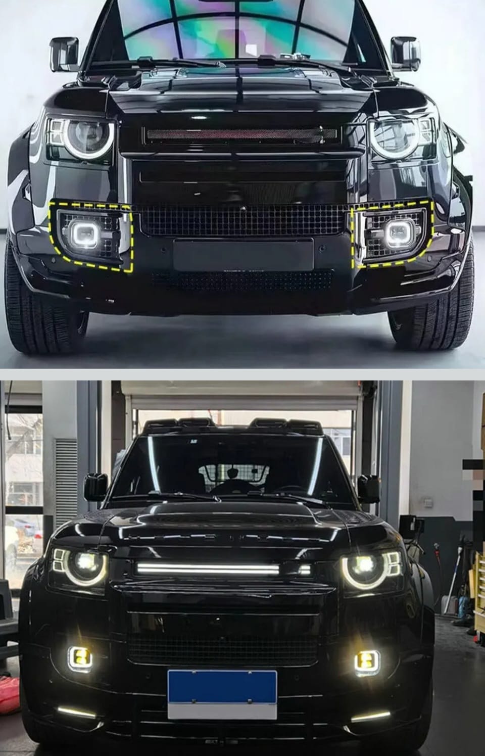 Land Rover Defender 2021+ LED Foglights Yellow Color