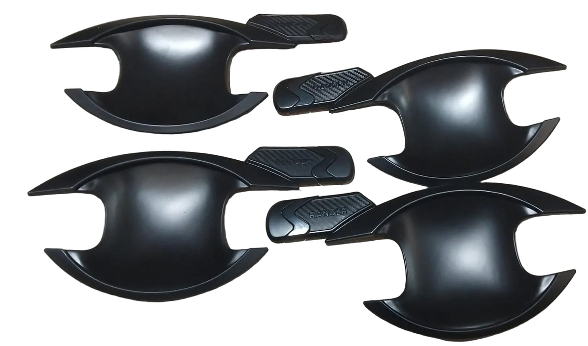 Ford Ranger 2012-22 Door handle insert matt black with carbon