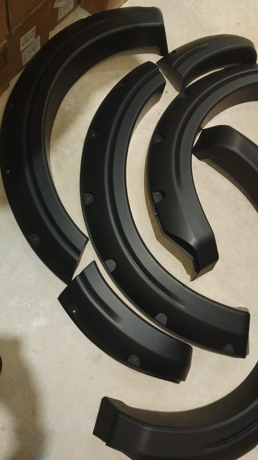 Ford Ranger Next Gen 2023+ XLT Studded Fender flares smooth matt black