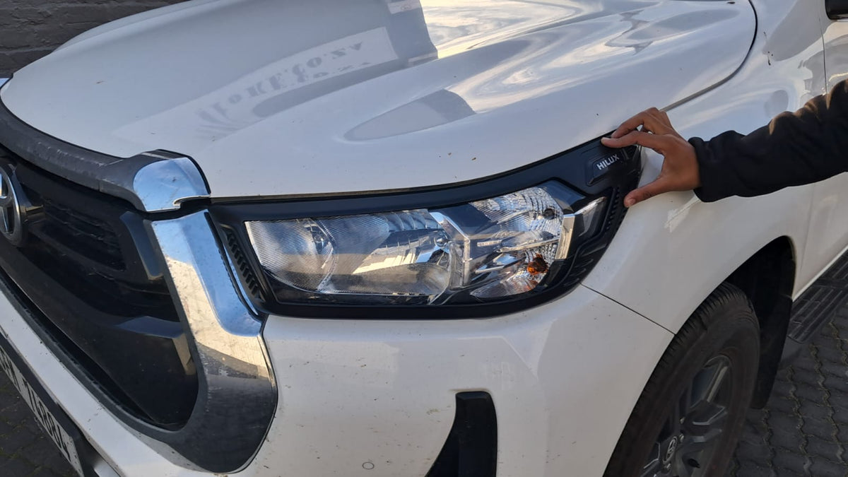 Toyota Hilux GD6 (2020 - Current) Head light Trims Matt Black