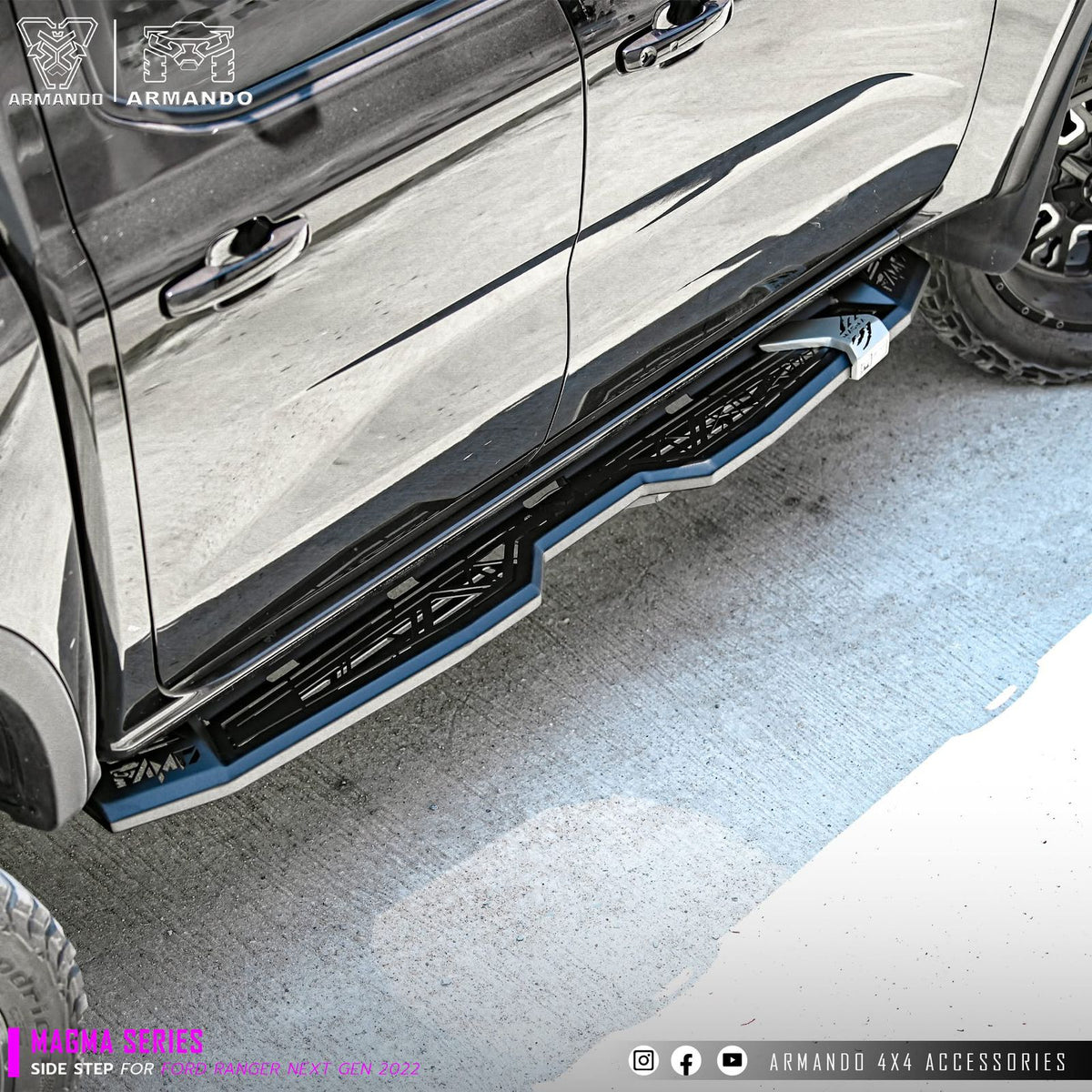 Ford Ranger (2012-Current) Armando Magma Side Steps