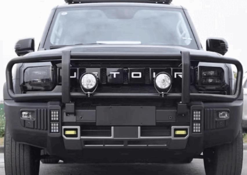 Jetour T2 2025 Front Bumper Wrap around Grill and Headlight Guard Black