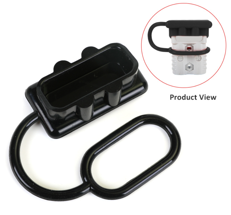 50A Dust Cover for Brad Harrison Equivalent Plugs - Black/Red