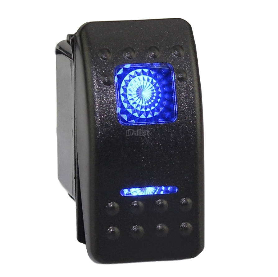 5 Pin Rocker - Blue LED