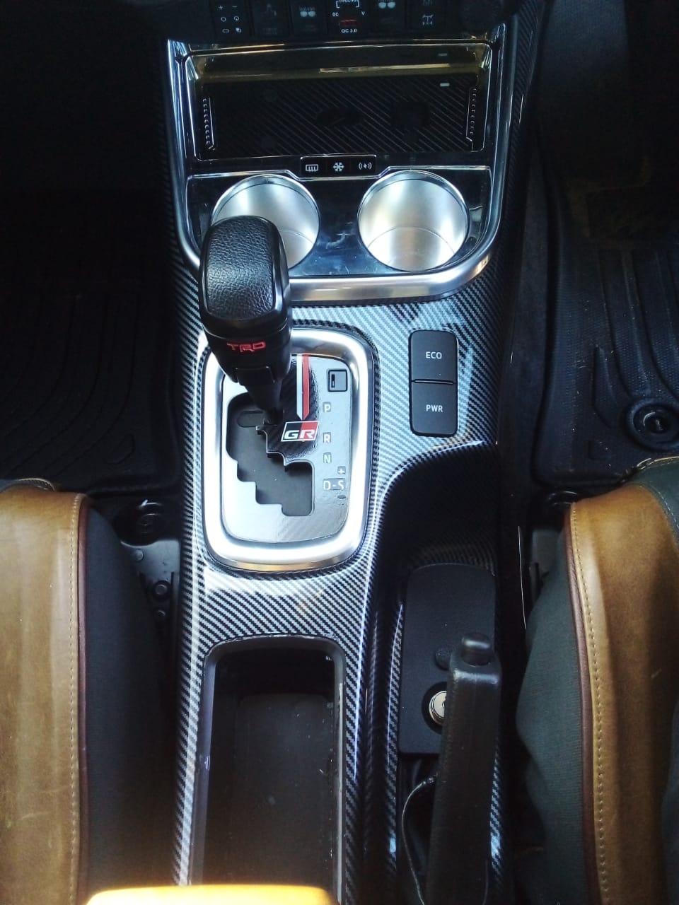 Toyota Hilux Revo 2016+ Centre Console inner Gearshift panel Carbon