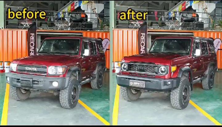 Toyota Land Cruiser 76 & 79 Series to NEW 2024  70 Series Cruiser body kit without front bumper