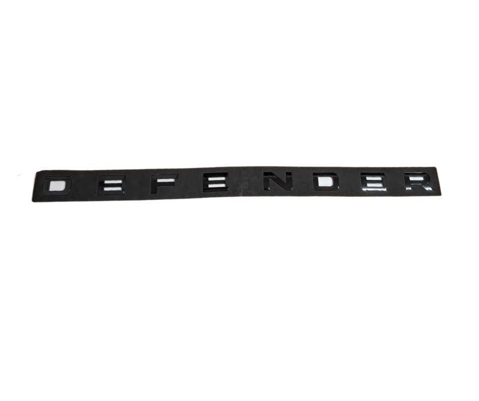 Defender Bonnet lettering Gloss Black